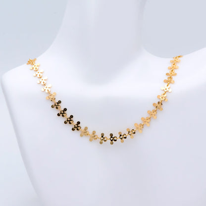 18K Gold plated Brass Link Chains 7mm (#LK-407)/ 1 Meter=3.3 ft