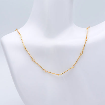 Gold/ Rhodium plated Brass Bar Chains, 15.5mm Stick Bar connector, Jewelry Craft Chain Wholesale (#LK-425)/ 1 Meter=3.3 ft