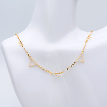 Gold Triangle Chain, 18K Real Gold plated on Brass, DIY Geometric Chain Wholesale (#LK-402)/ 1 Meter=3.3ft