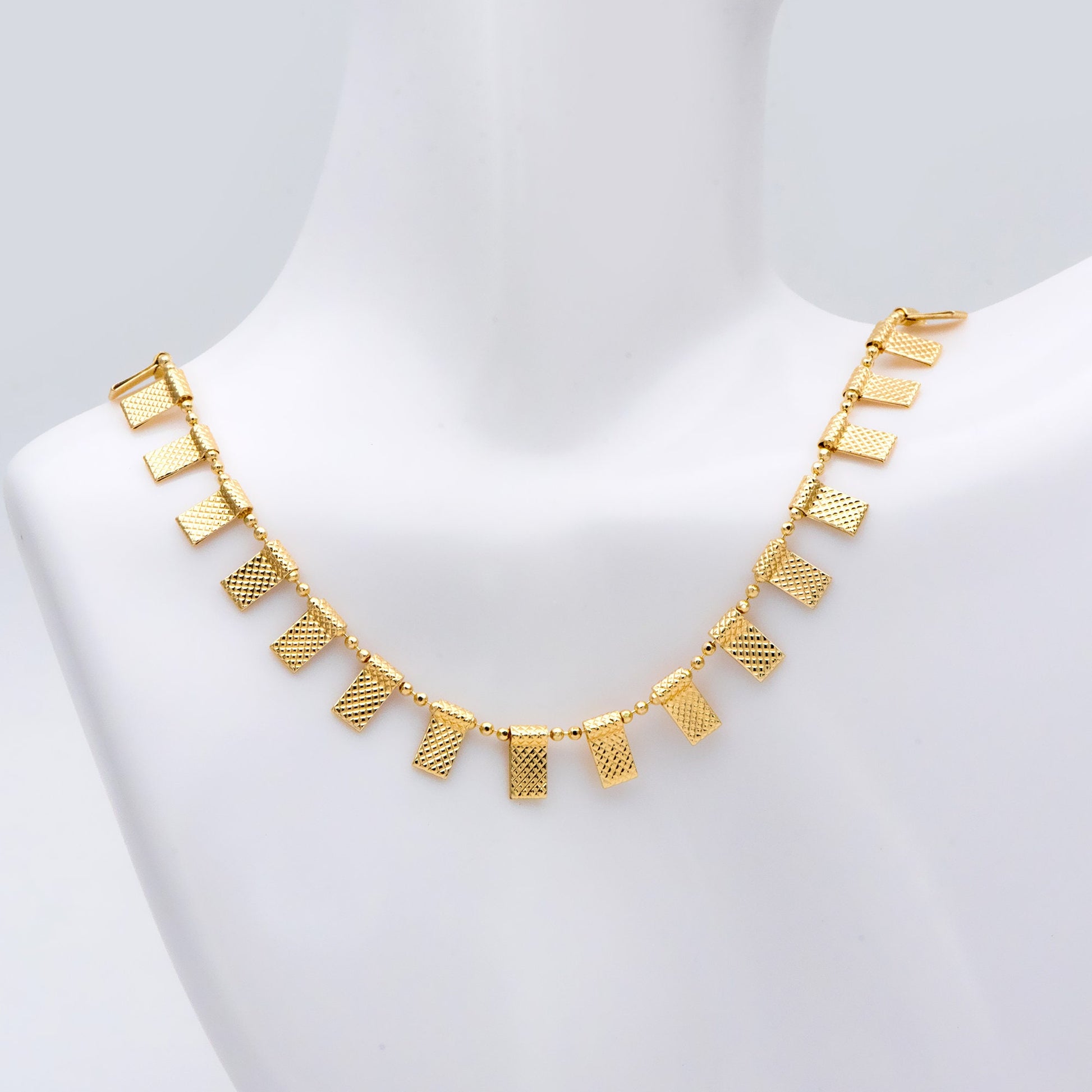 Gold plated Brass Rectangle Chains, DIY Material Supplies (#LK-408)/ 1 Meter=3.3 feet