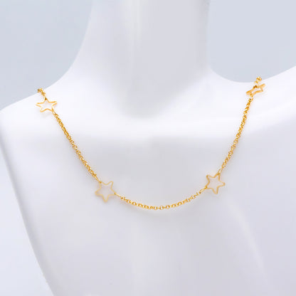 Star Chain, 18K Gold plated Brass, Bulk small cable chain Wholesale (#LK-421)/ 1 Meter=3.3ft