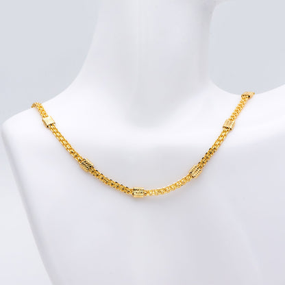 Gold plated Brass Chain, Wholesale Craft Supplies, Jewelry Supplie (#LK-426)/ 1 Meter=3.3 ft