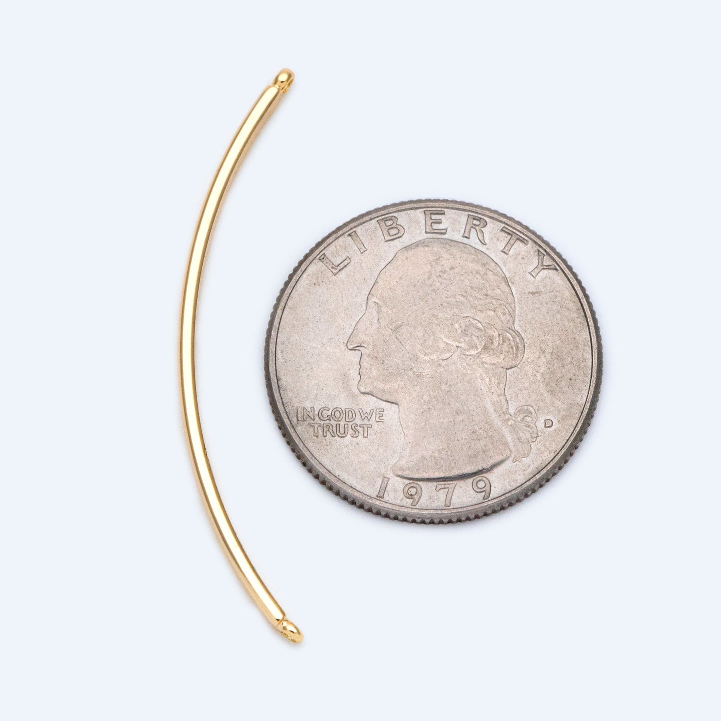 10pcs Gold Bangles for Bracelets, Bracelet Bar Finding Components (#GB-1568)