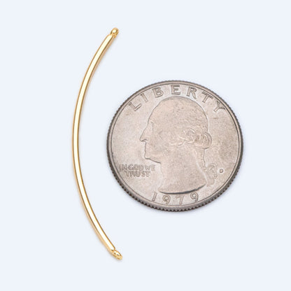 10pcs Gold Bangles for Bracelets, Bracelet Bar Finding Components (#GB-1568)