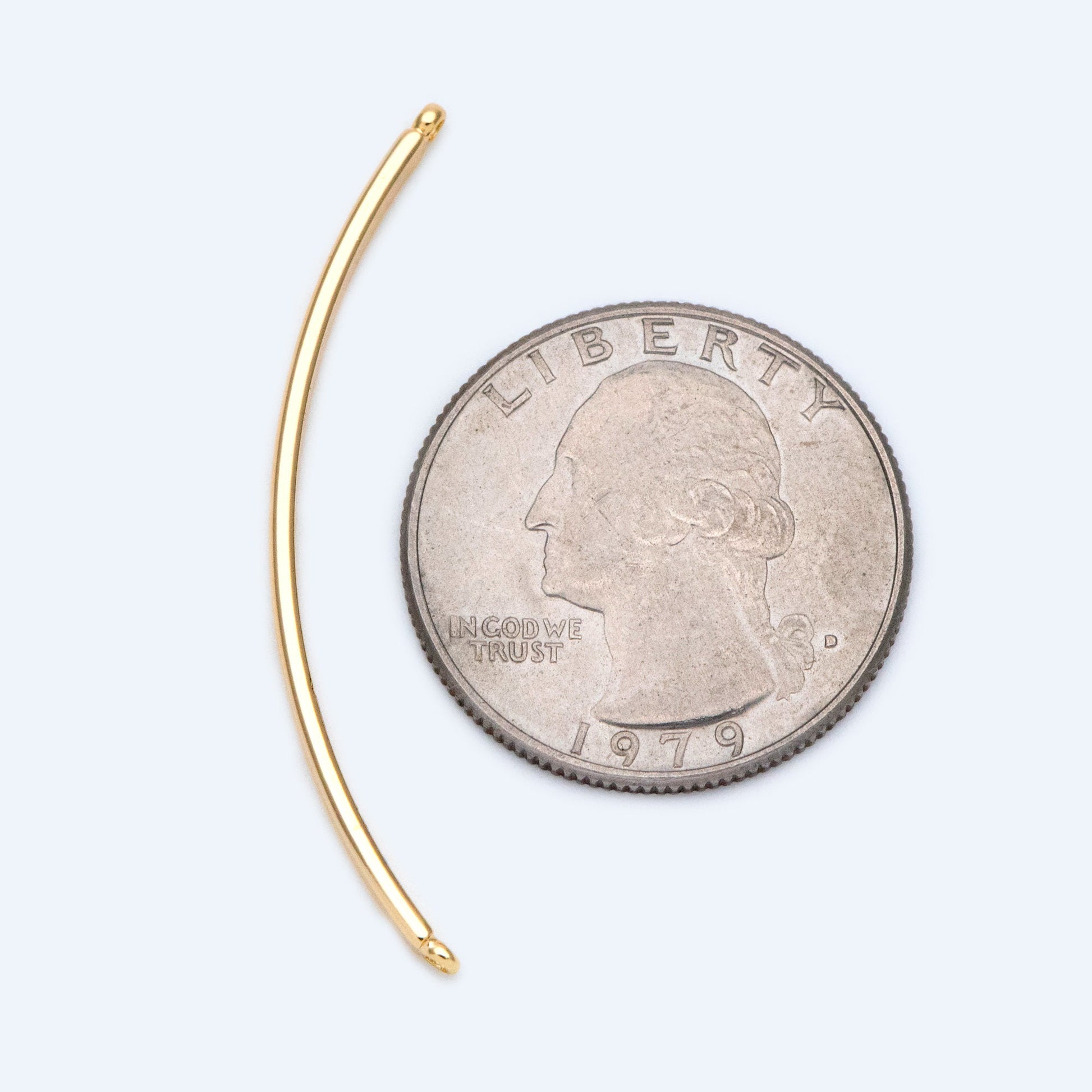 10pcs Gold Bangles for Bracelets, Bracelet Bar Finding Components (#GB-1568)