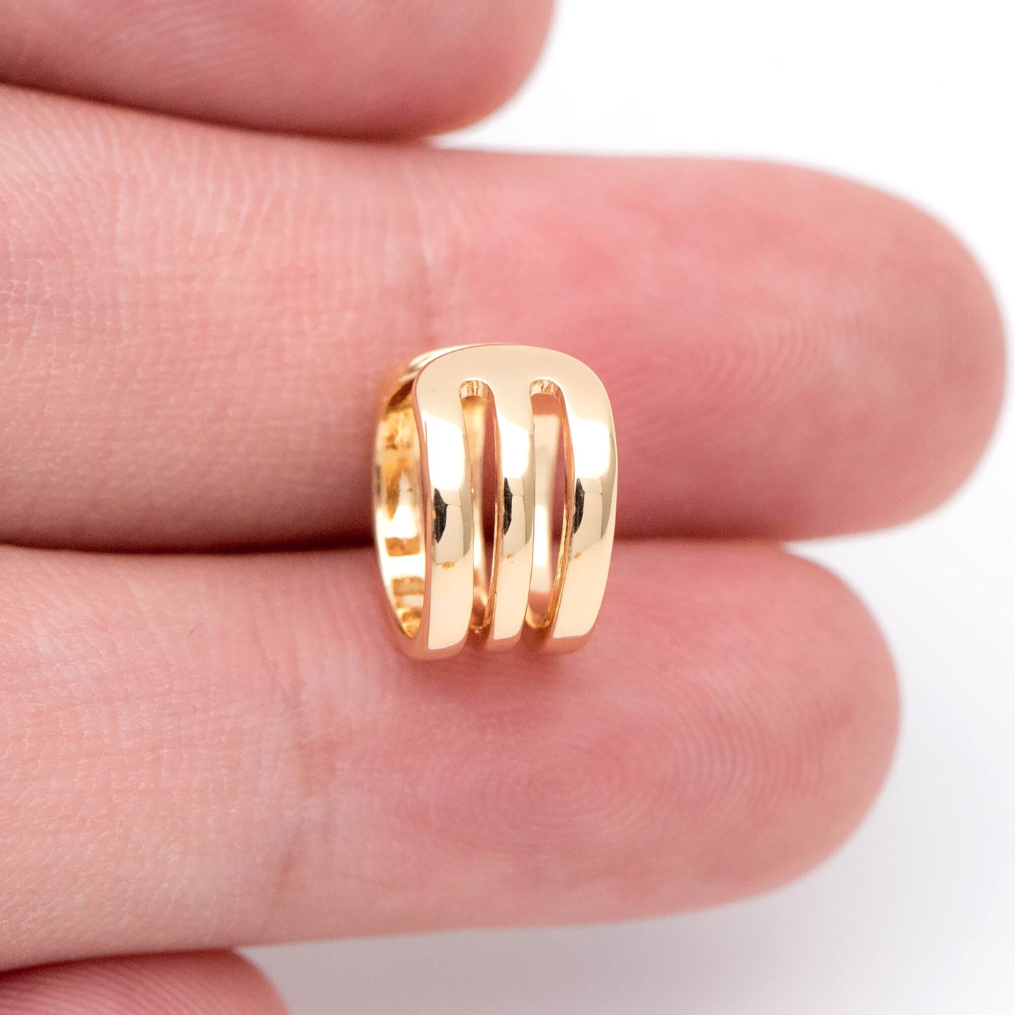 10pcs Adjustable Gold Ear Cuffs, Gold/ Silver plated Brass Earwire Earring Clips (GB-1570)