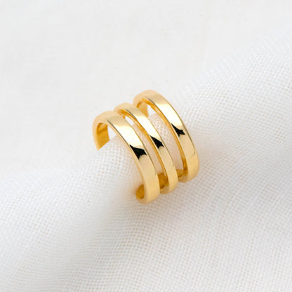 10pcs Adjustable Gold Ear Cuffs, Gold/ Silver plated Brass Earwire Earring Clips (GB-1570)