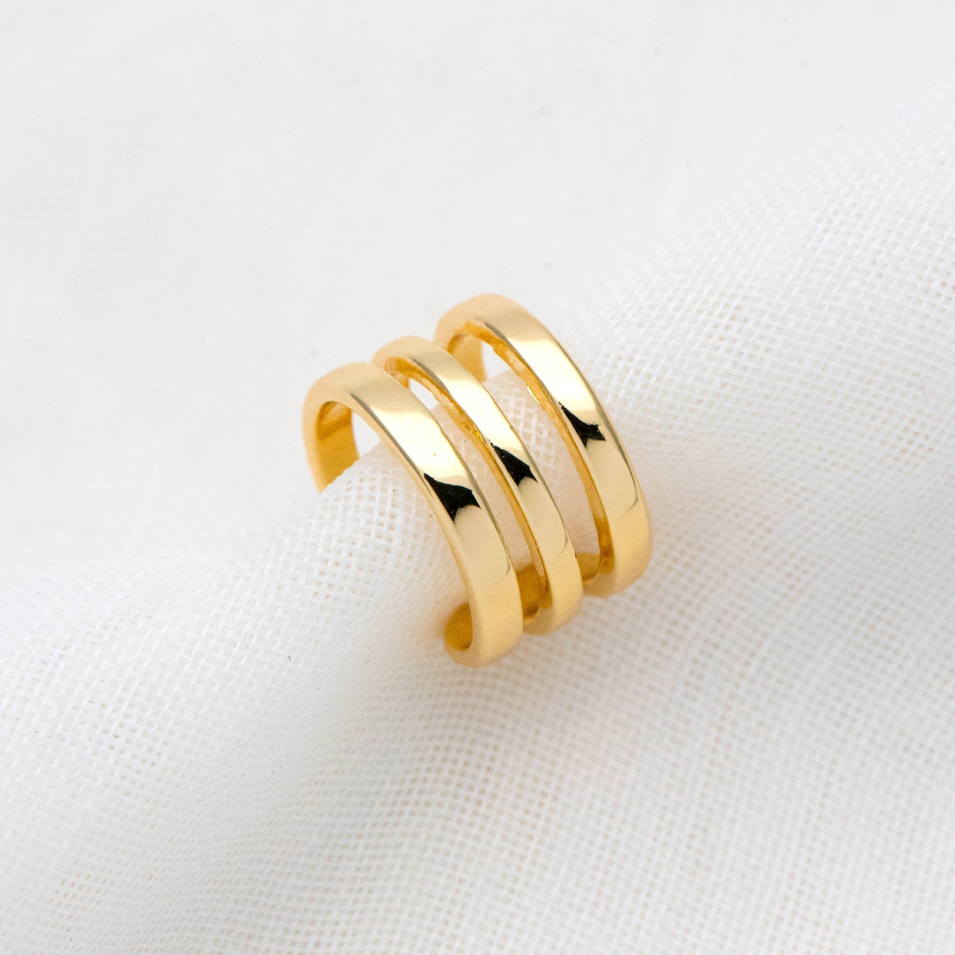 10pcs Adjustable Gold Ear Cuffs, Gold/ Silver plated Brass Earwire Earring Clips (GB-2826-G)