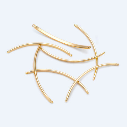 10pcs Gold Bangles for Bracelets, Bracelet Bar Finding Components (#GB-1568)