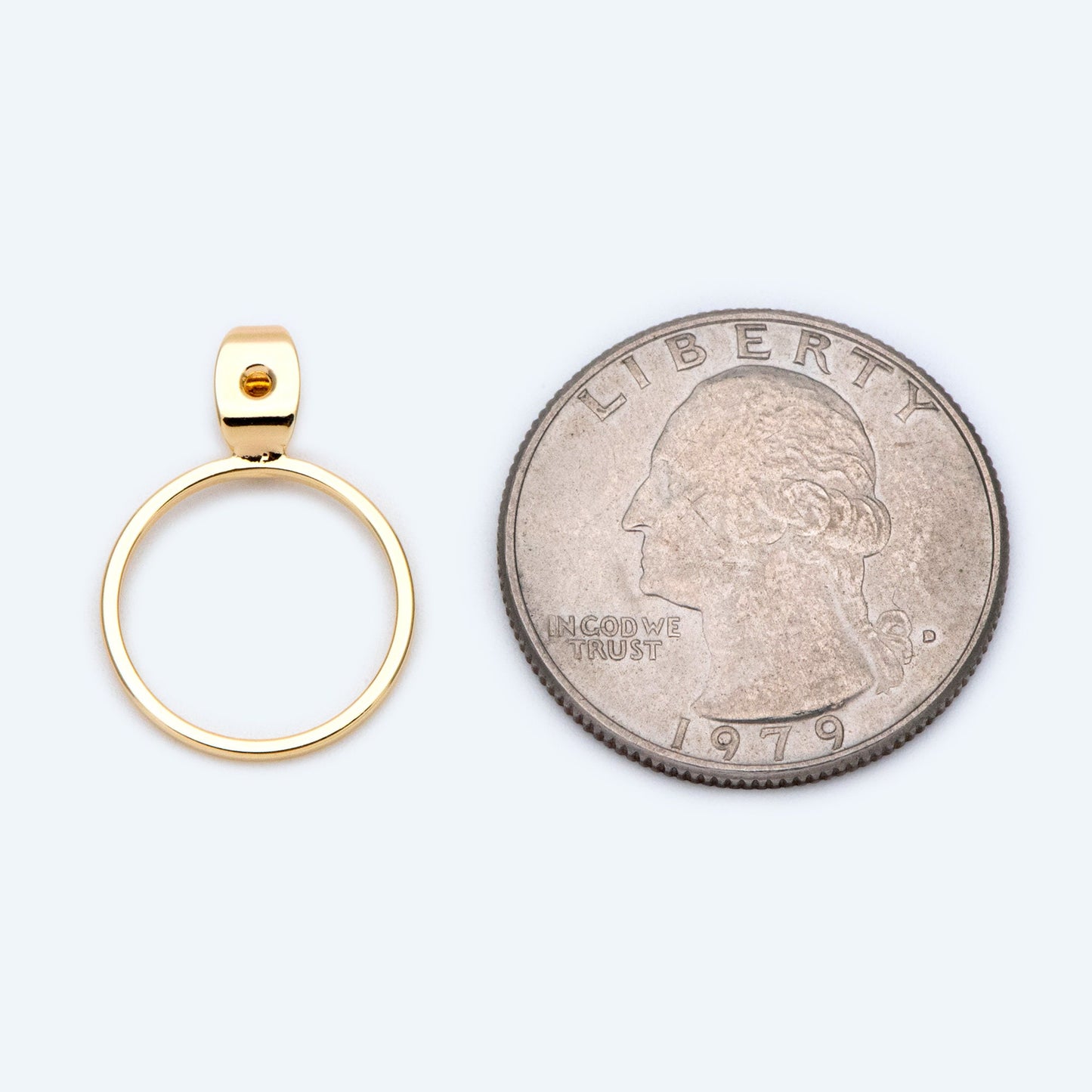 10pcs Gold/ Silver Tone Ear Back Stopper, Earring Nut with Ring, Ear Jacket Jewelry Findings, Gold/ Rhodium plated Brass (#GB-1660)