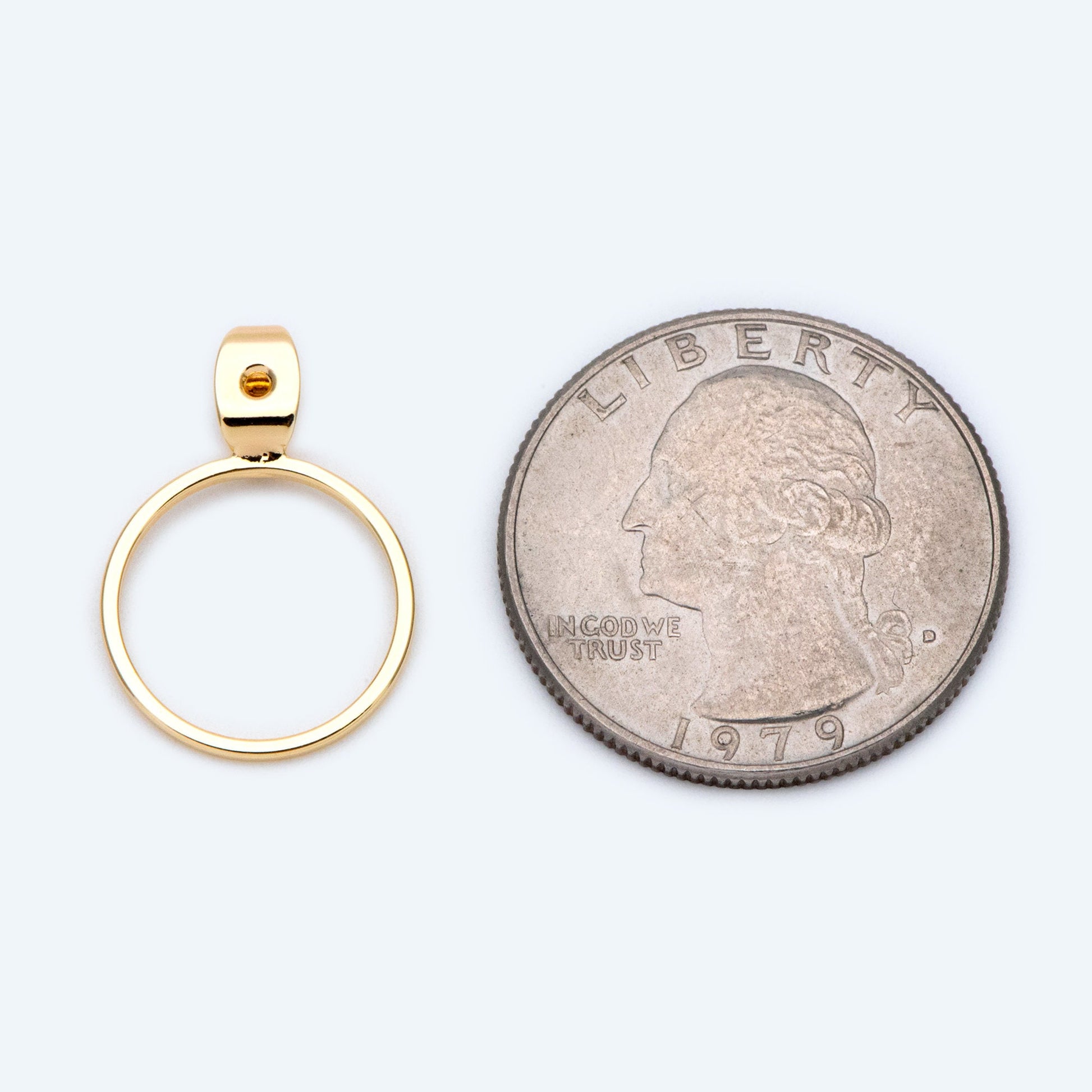 10pcs Gold/ Silver Tone Ear Back Stopper, Earring Nut with Ring, Ear Jacket Jewelry Findings, Gold/ Rhodium plated Brass (#GB-1660)