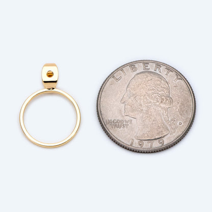 10pcs Gold/ Silver Tone Ear Back Stopper, Earring Nut with Ring, Ear Jacket Jewelry Findings, Gold/ Rhodium plated Brass (#GB-1660)