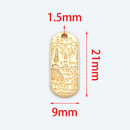 10pcs Gold/ Silver Tone Egyptian Charm, Egyptian Pendant for Jewelry Making (GB-1618)