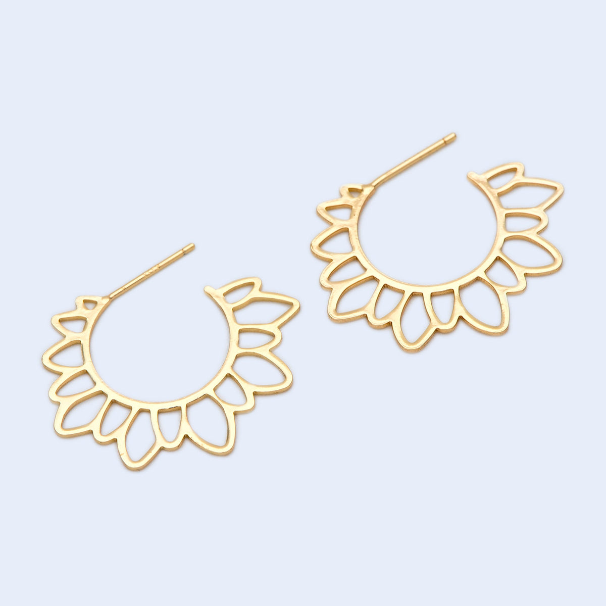 10pcs Gold/ Silver Flower round post Earrings, 30mm, Gold/ Rhodium plated Brass Sun Earrings, Jewelry Making, Jewelry Supplies (#GB-1711)