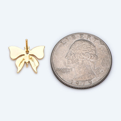 10pcs Gold Butterfly Earring With Loop, DIY Earring Components, Jewelry Making Supplies (GB-1717)