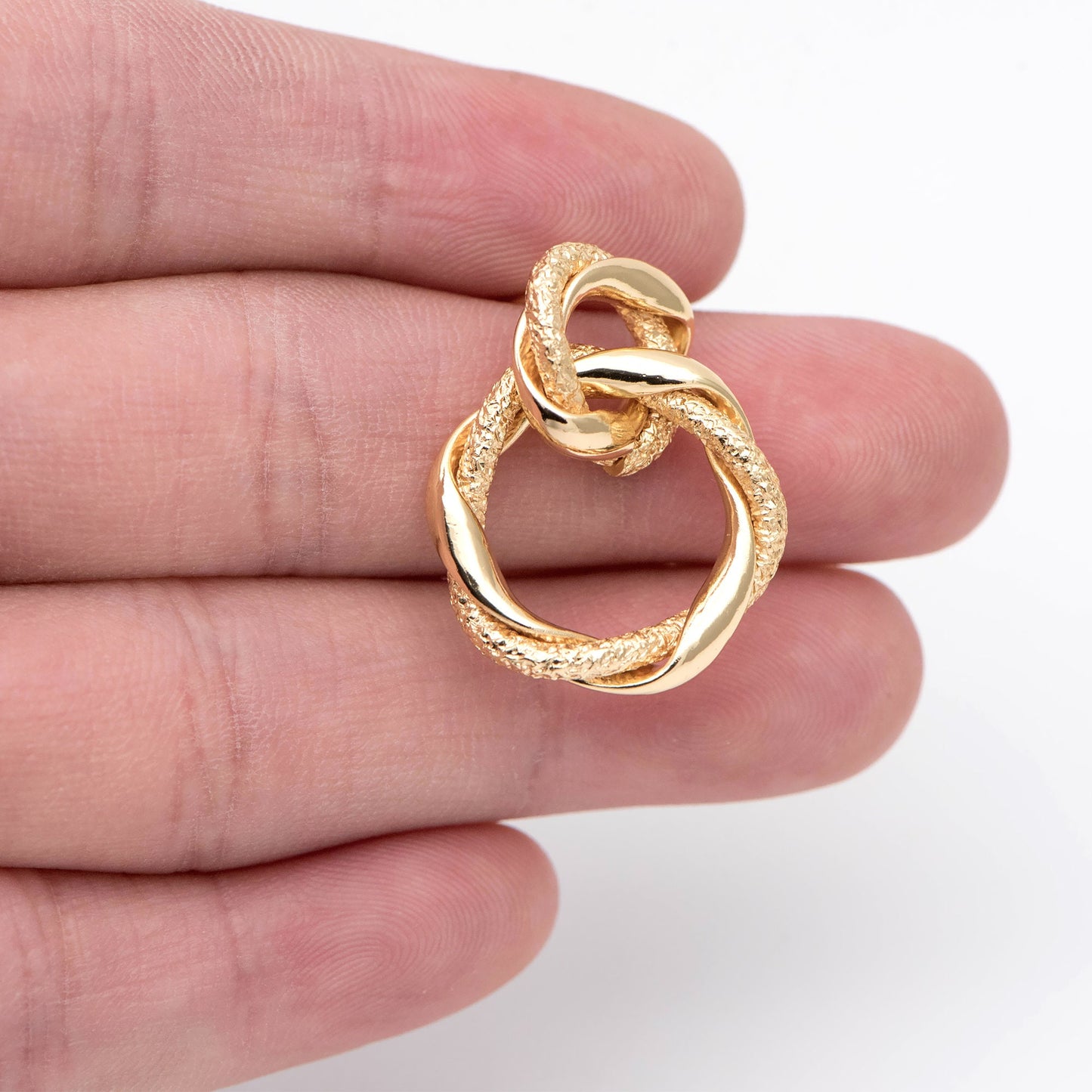 4pcs Gold Circle Hoops, Gold Hoop Earrings, Chunky Hoops, Twist Hoop Earrings (GB-1816)