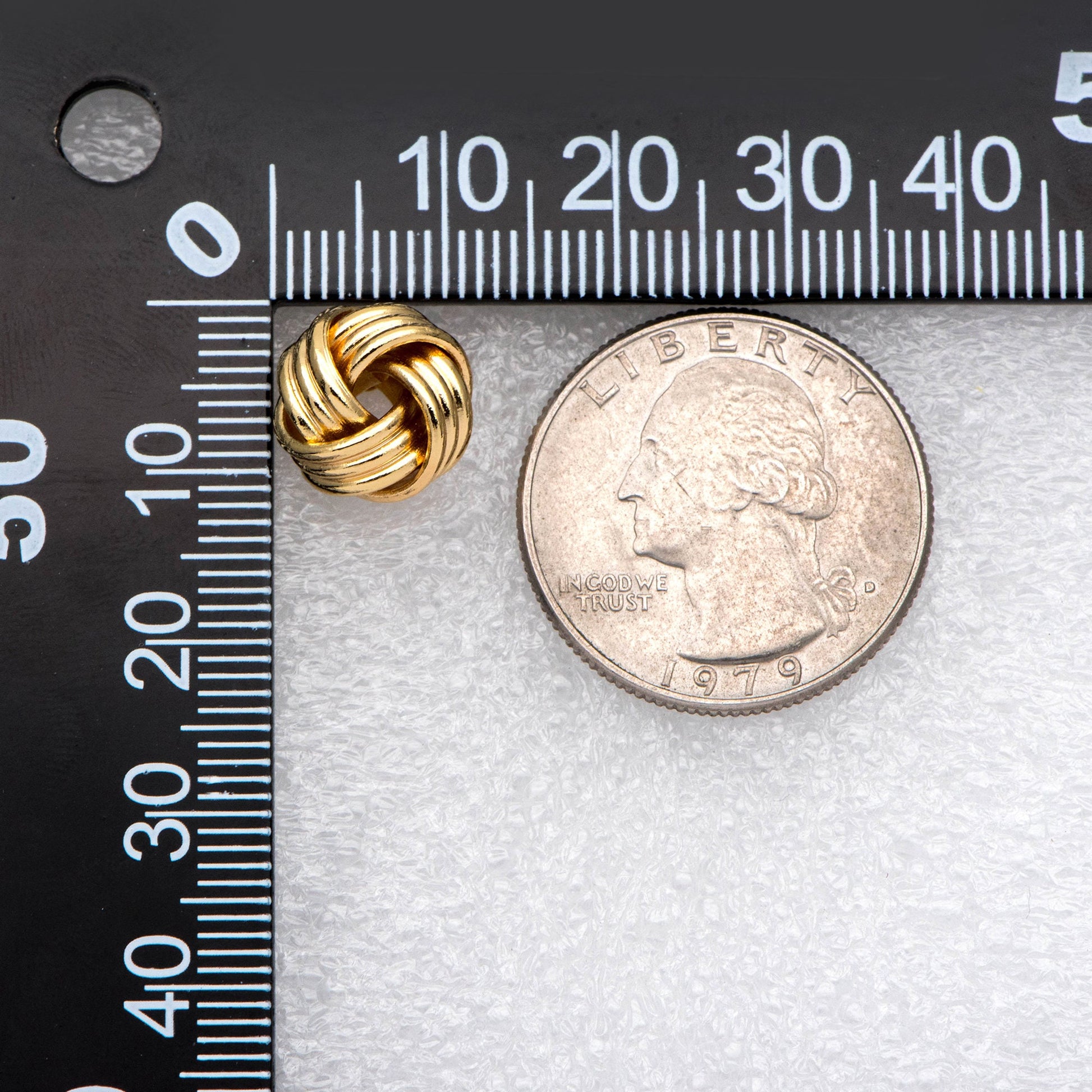 10pcs Knot ear studs, Celtic knot earrings, Minimalist ear stud (GB-1833)