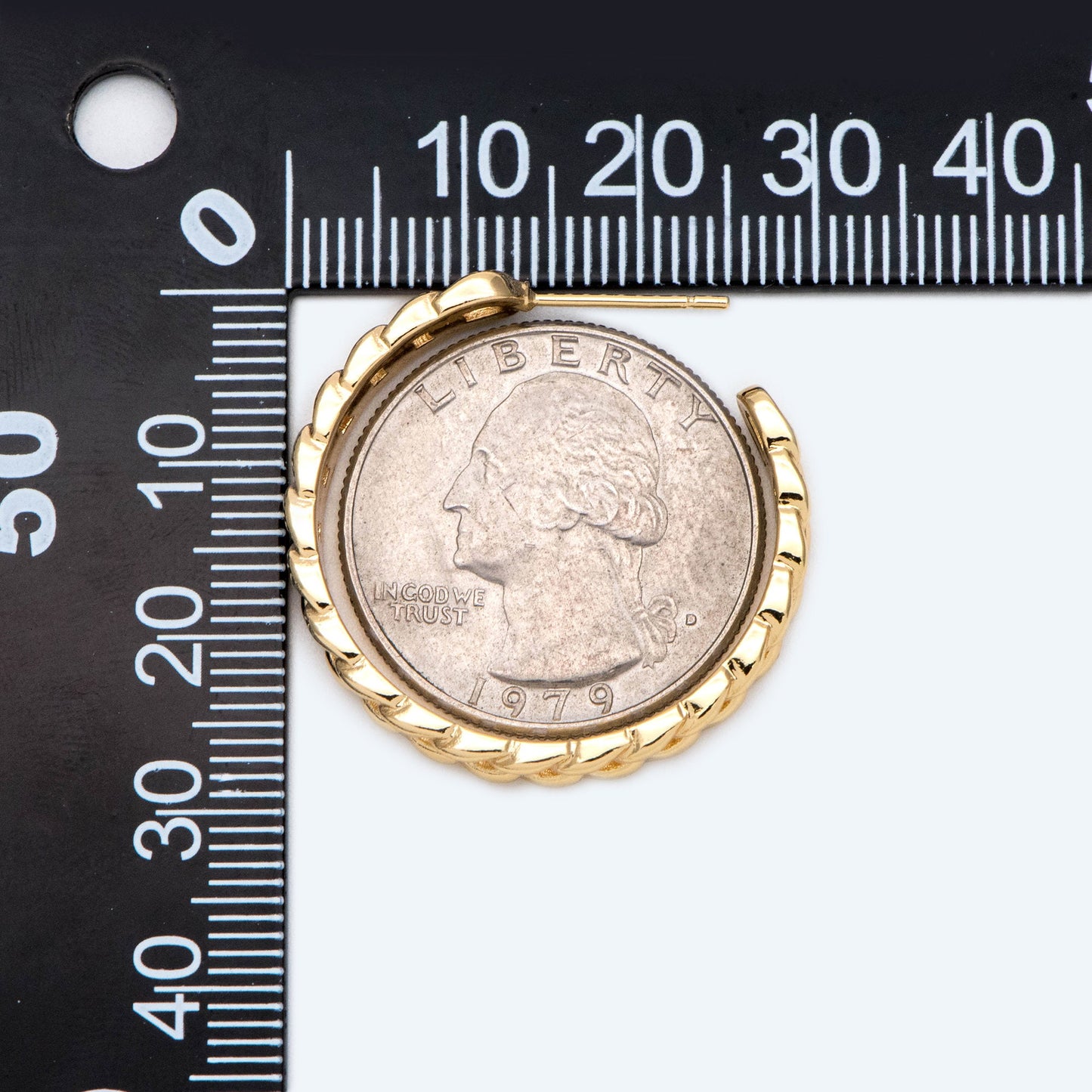 10pcs Chunky Gold/ Silver Hoops, Gold/ Silver Chain Hoops, Thick Hoop Earrings, Hoop Earrings (GB-1803)