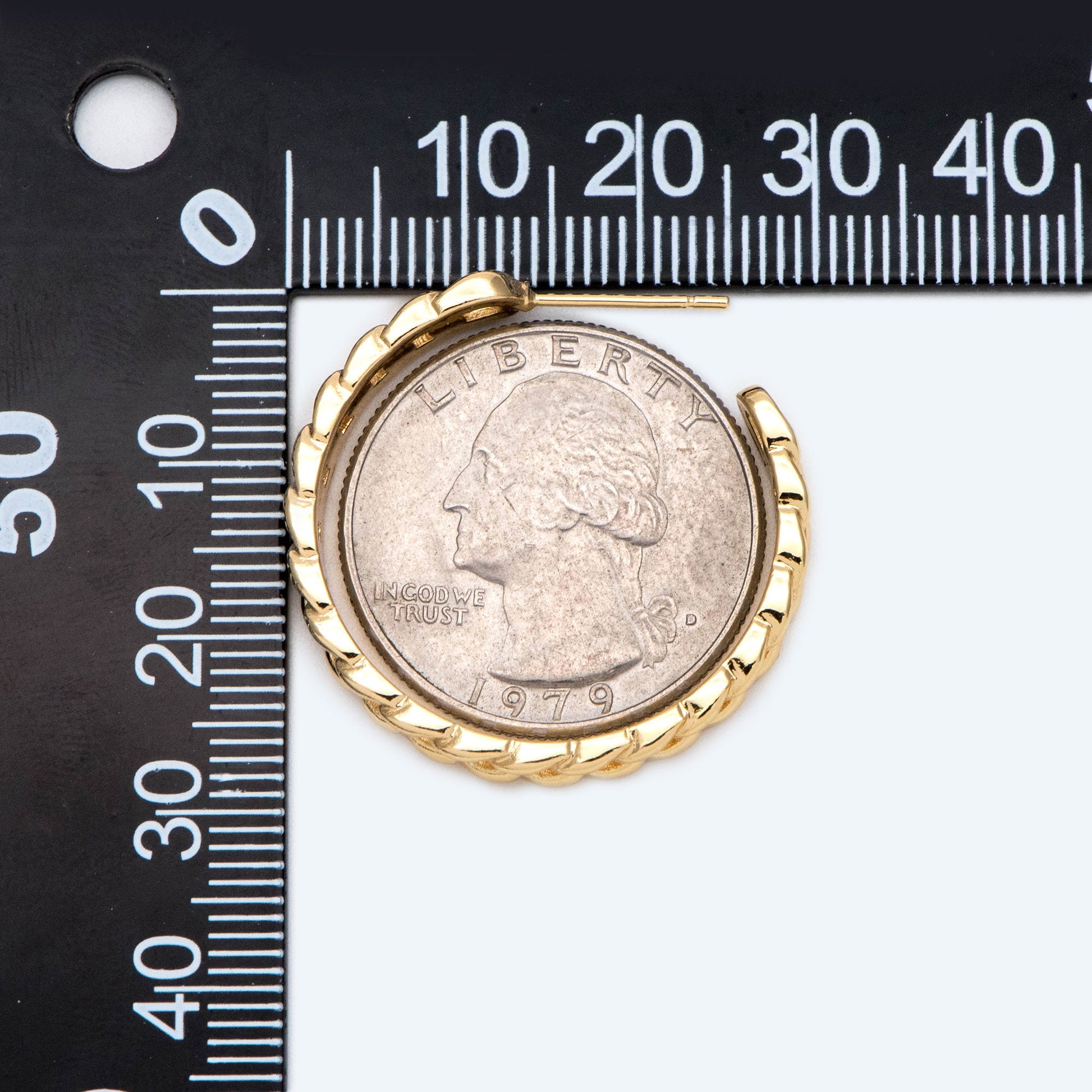 10pcs Chunky Gold/ Silver Hoops, Gold/ Silver Chain Hoops, Thick Hoop Earrings, Hoop Earrings (GB-1803)