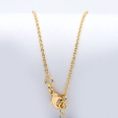 Gold plated Brass Cable Chains 1.3mm, Finished Dainty Necklace with Extender Chain, 18-20 Inch Adjustable, Ready to Wear (#LK-314)