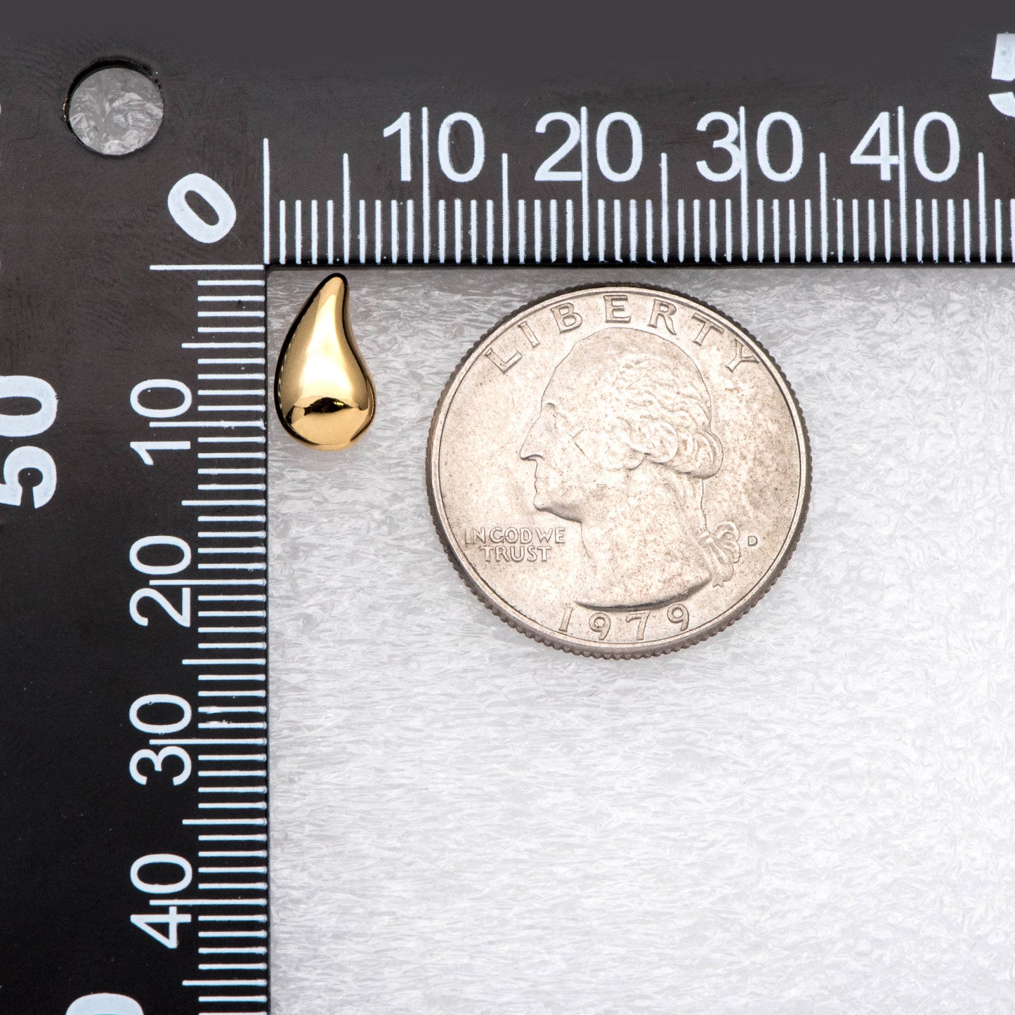 10pcs Gold Teardrop Ear Posts 11x6mm, 18K Gold plated Brass, Geometric Stud Earring Components (GB-1868)