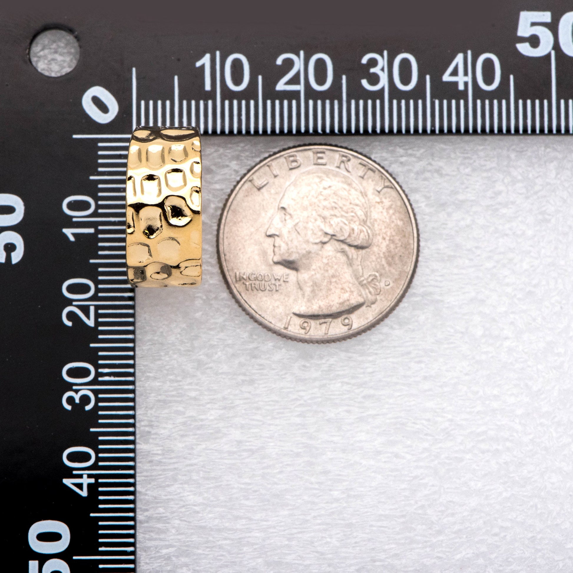 10pcs Gold/ Silver tone Round Circle Ear Posts 19mm, Gold/ Rhodium plated Brass, Geometric Hoop Stud Earrings (GB-1870)