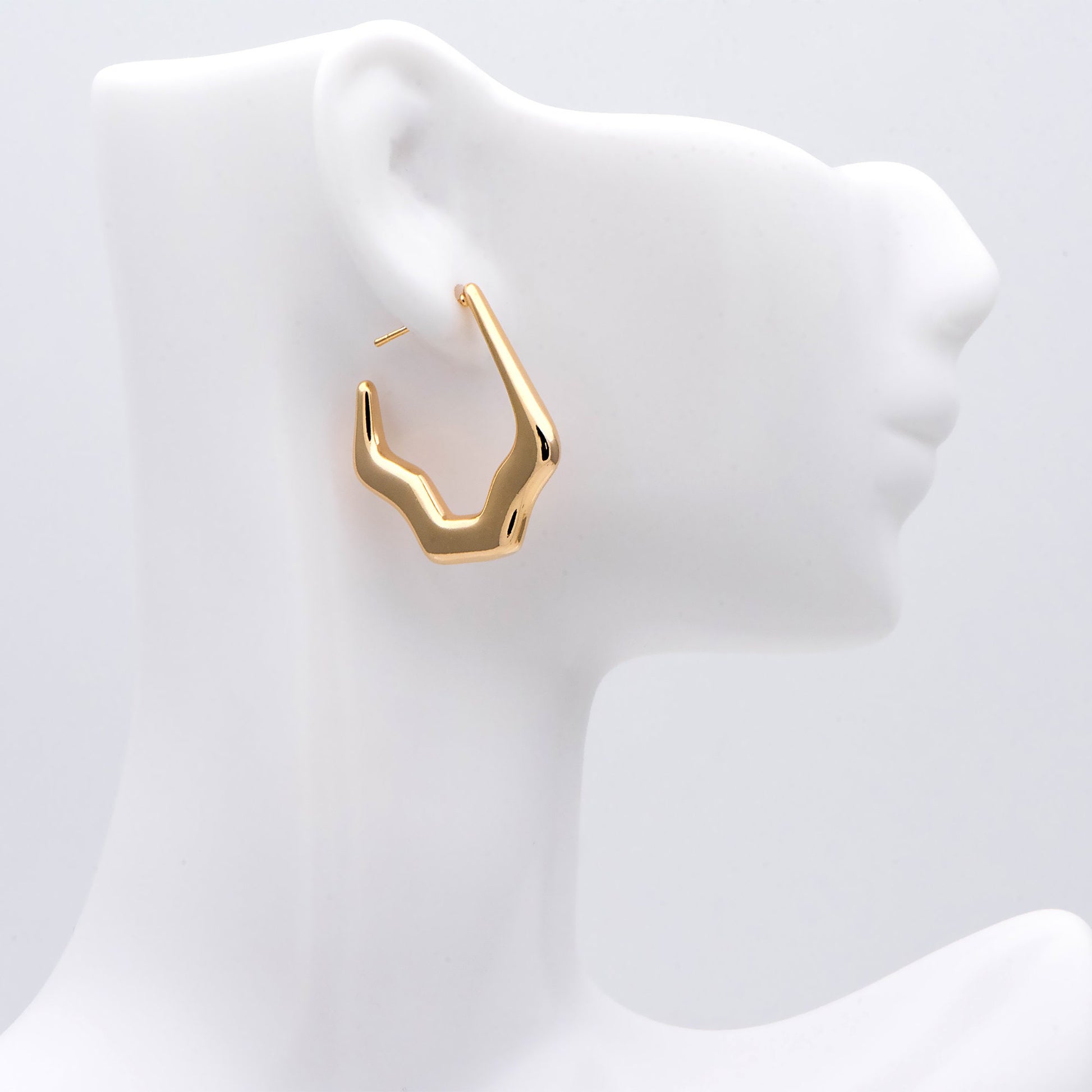 4pcs Gold Irregular Stud Earring, Minimalist Ear post, Everyday Wear Earrings (GB-2038)