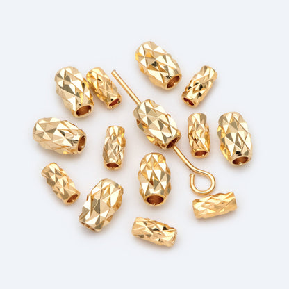 20pcs Gold Cutting Spacer Beads, DIY Jewelry Making Supplies Wholesale (GB-2016)