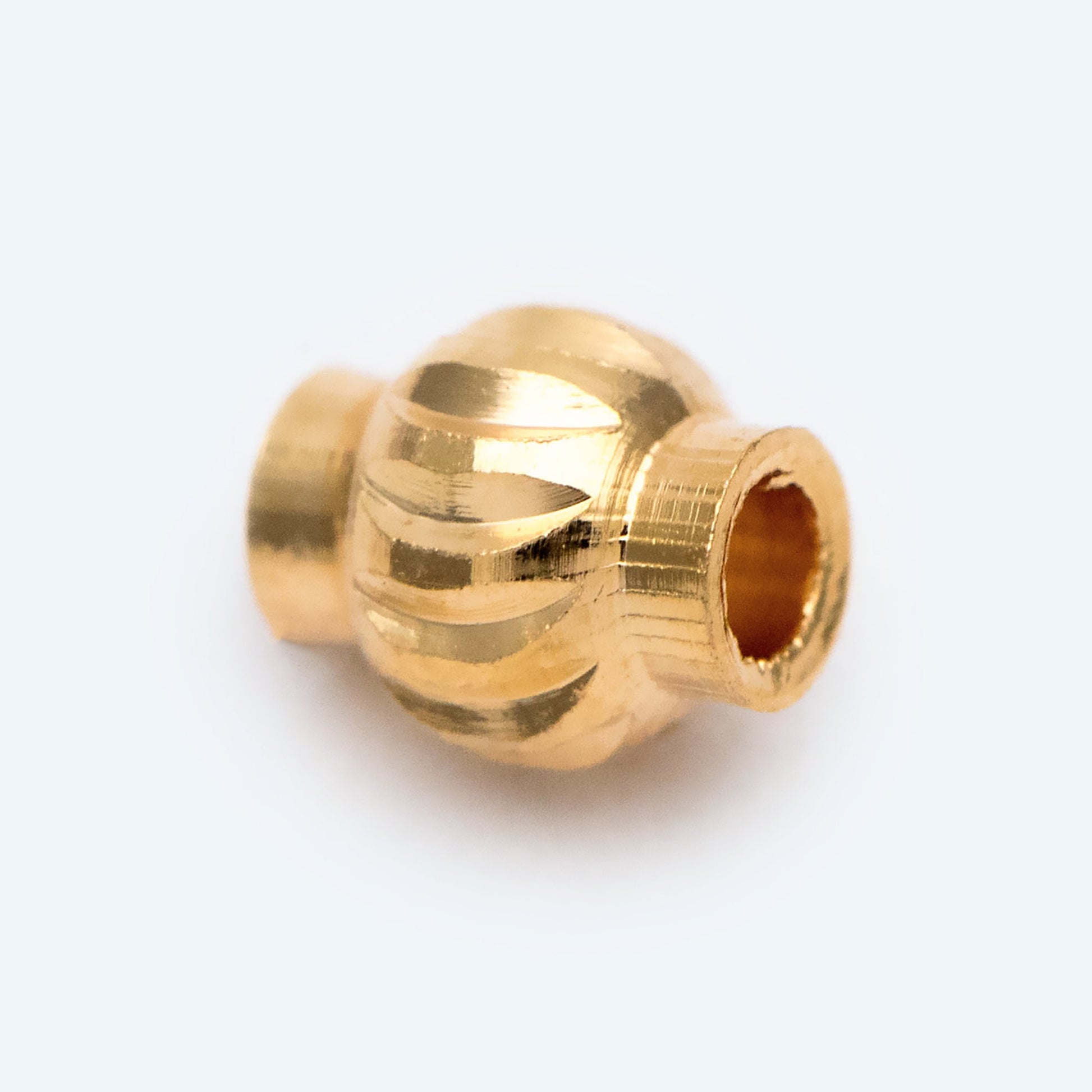 20pcs Gold plated Brass Lantern Beads, Rondelle Spacer Beads, Jewelry Making, Diy Material, Jewelry Supplies (GB-2092)