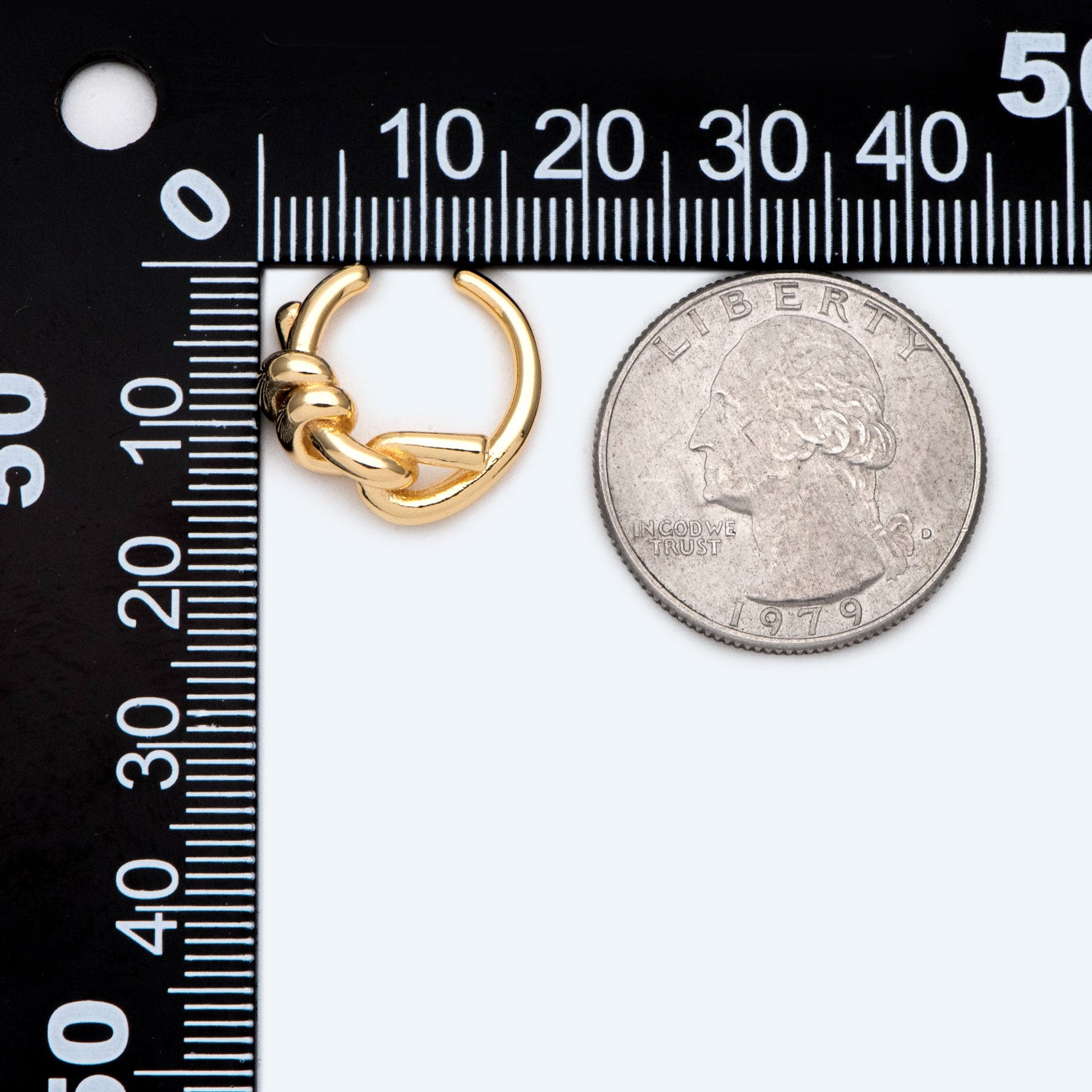 10pcs Gold Ear Cuff, Cartilage Ear Cuff, Gold Plated Ear Cuff, Knot Ear Cuff, Cartilage Earrings (GB-2113)