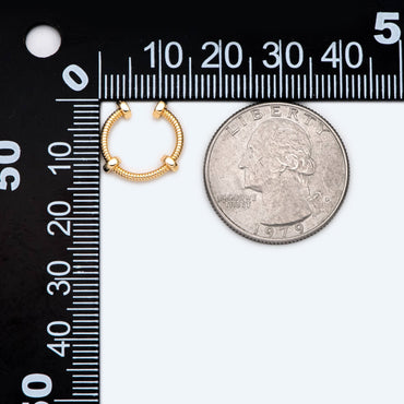 10pcs Gold Ear Cuff, Cartilage Ear Cuff, Gold Plated Ear Cuff, Nut Ear Cuff, Cartilage Earrings (GB-2120)