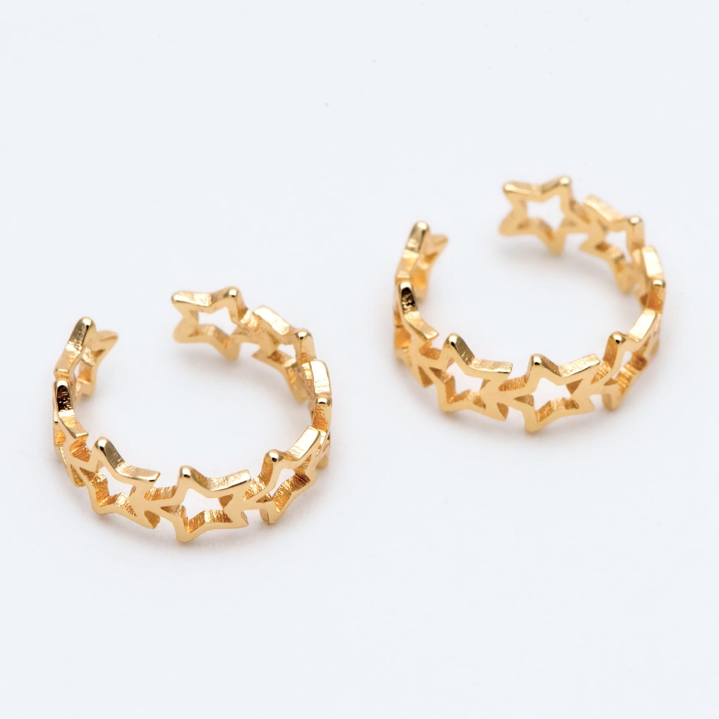 10pcs Gold Star Ear Cuff, Cartilage, Dainty Earcuff Earring (GB-2122)