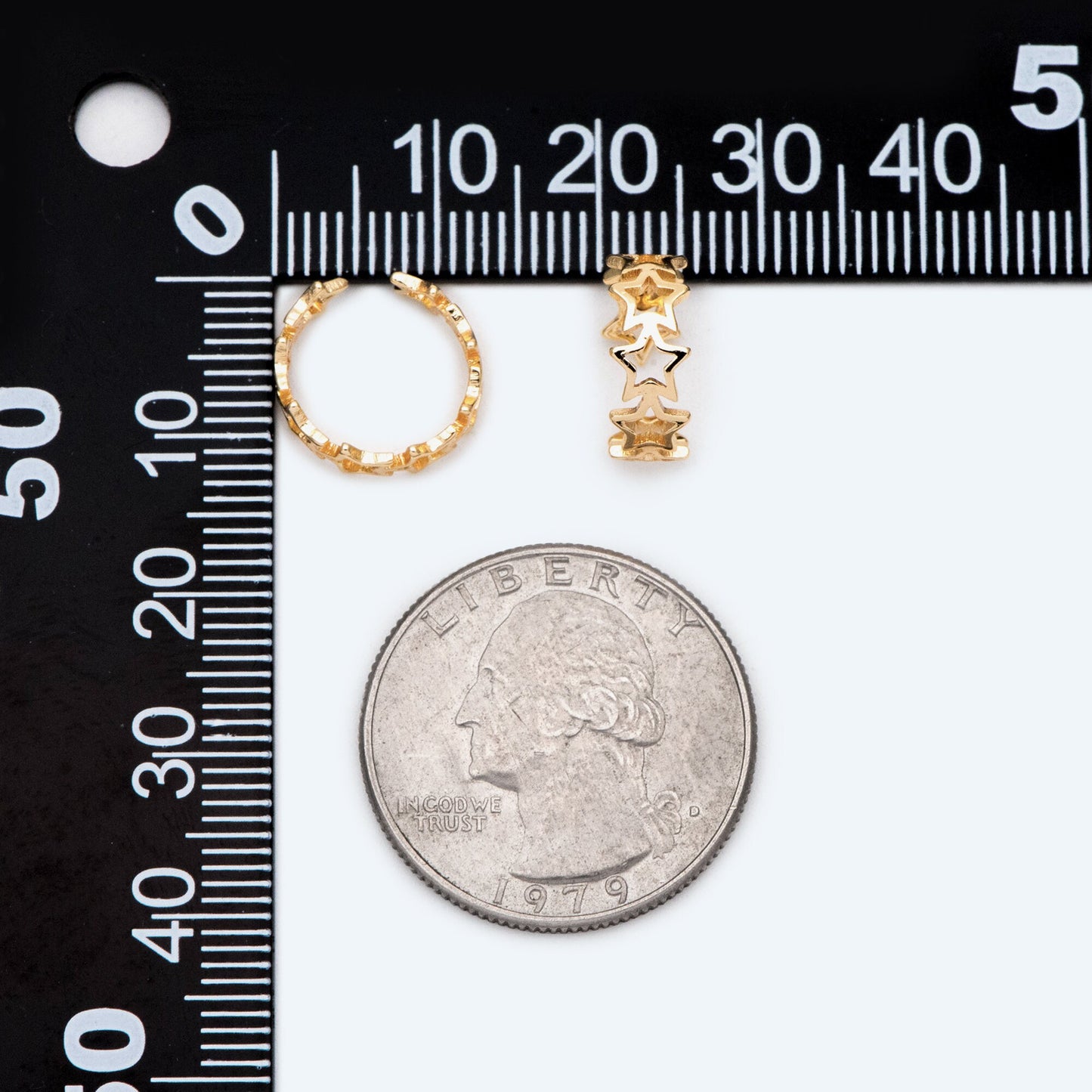 10pcs Gold Star Ear Cuff, Cartilage, Dainty Earcuff Earring (GB-2122)