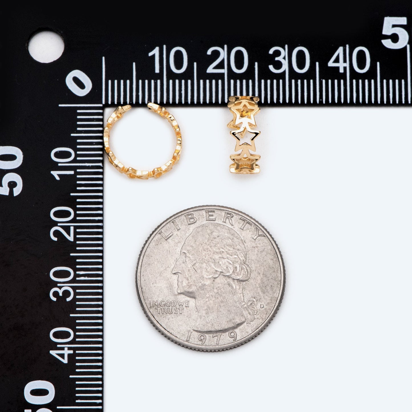 10pcs Gold Star Ear Cuff, Cartilage, Dainty Earcuff Earring (GB-2826-H)