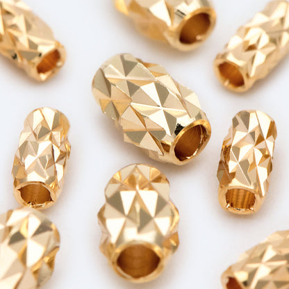 20pcs Gold Cutting Spacer Beads, DIY Jewelry Making Supplies Wholesale (GB-2016)