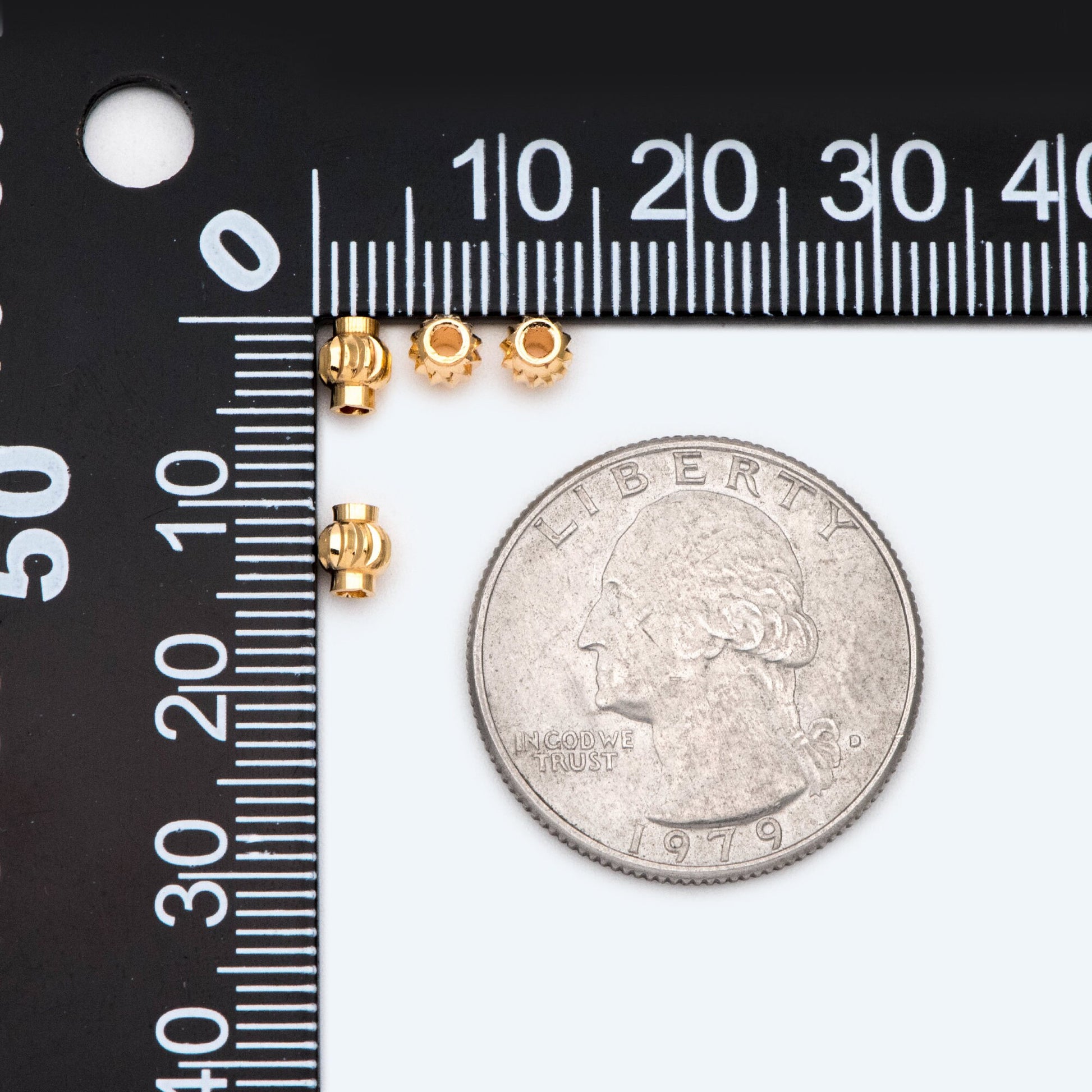 20pcs Gold plated Brass Lantern Beads, Rondelle Spacer Beads, Jewelry Making, Diy Material, Jewelry Supplies (GB-2092)