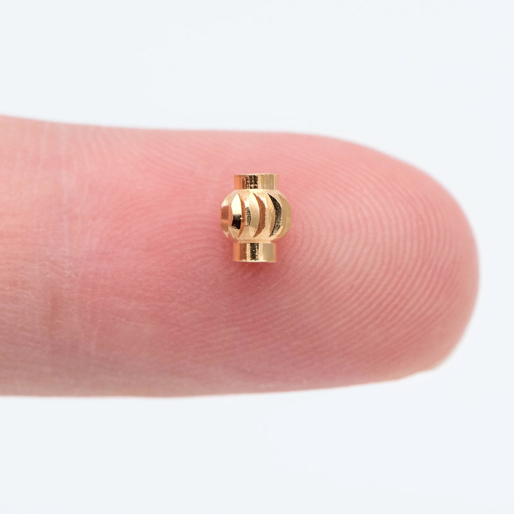 20pcs Gold plated Brass Lantern Beads, Rondelle Spacer Beads, Jewelry Making, Diy Material, Jewelry Supplies (GB-2092)