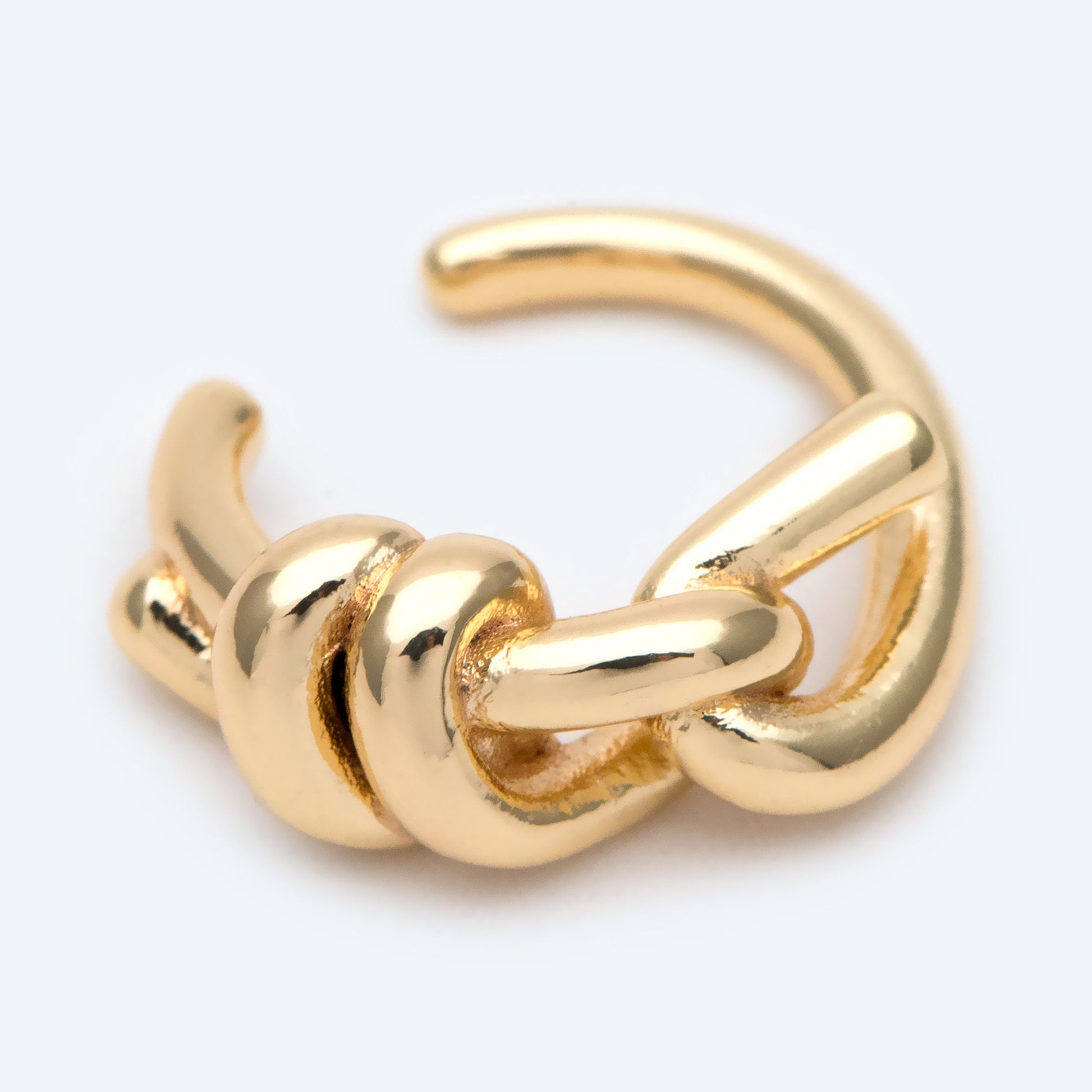 10pcs Gold Ear Cuff, Cartilage Ear Cuff, Gold Plated Ear Cuff, Knot Ear Cuff, Cartilage Earrings (GB-2113)