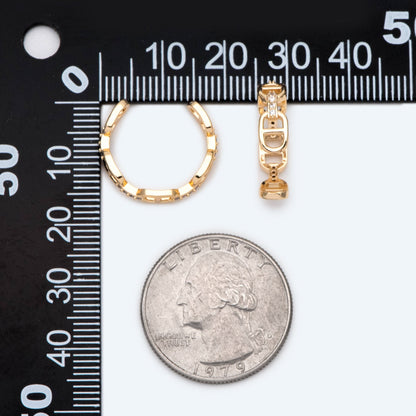 4pcs Gold CZ Pave Knuckle ring, Chain rings, Midi rings, Mid finger ring (#GB-2115)