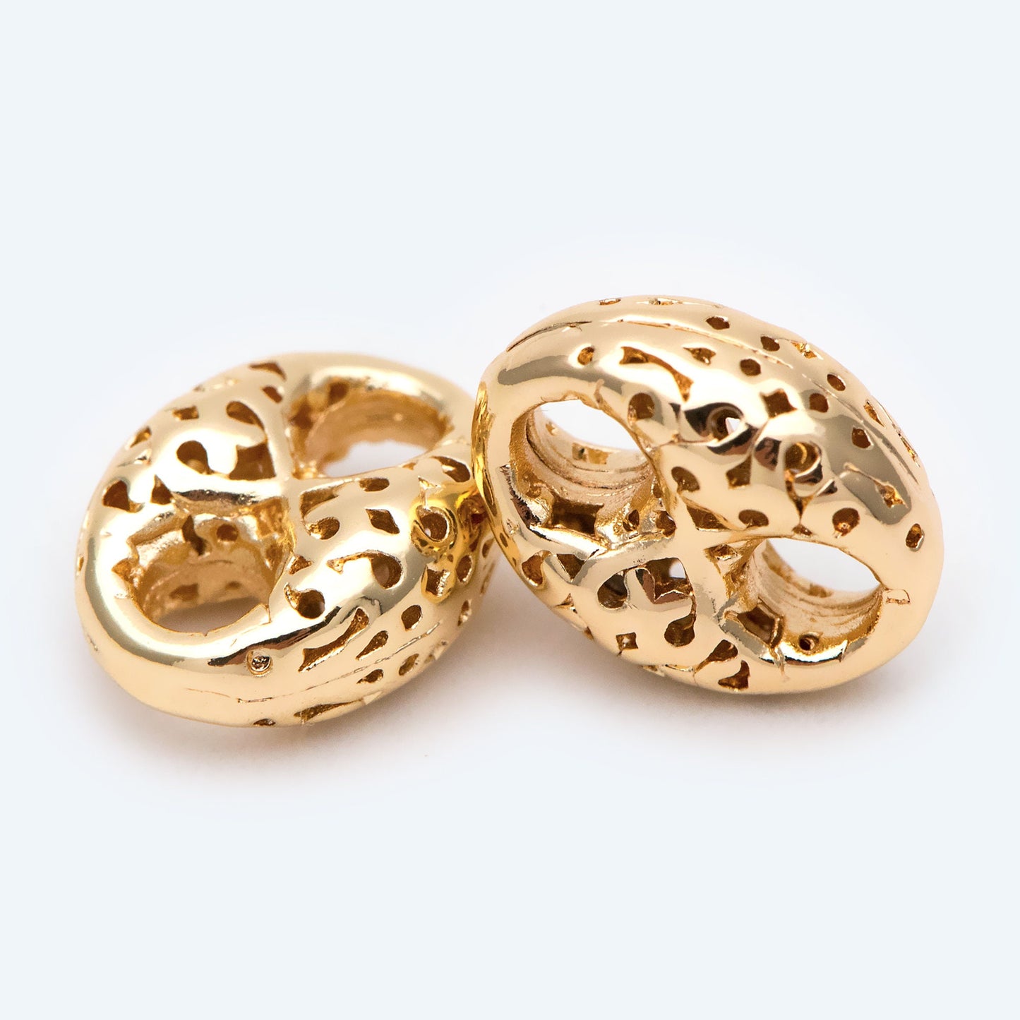 4pcs Puff Mariner Link, Earring Findings, Jewelry Making, Diy Material, Jewelry Supplies (GB-2132-B)