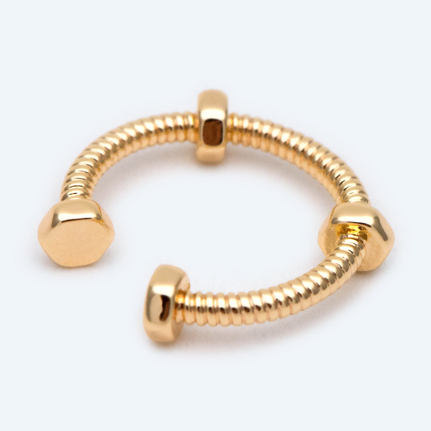 10pcs Gold Ear Cuff, Cartilage Ear Cuff, Gold Plated Ear Cuff, Nut Ear Cuff, Cartilage Earrings (GB-2120)