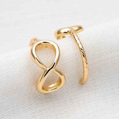 10pcs Infinity Ear Cuff, Cartilage, Dainty Earcuff Earring (GB-2121)