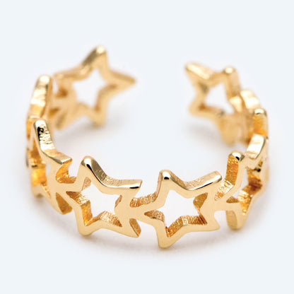 10pcs Gold Star Ear Cuff, Cartilage, Dainty Earcuff Earring (GB-2122)