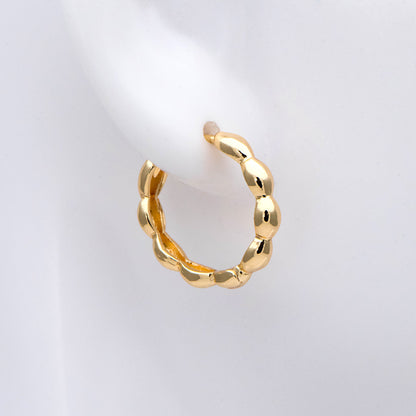 10pcs Gold/ Silver Hoop Earrings, 16mm, Gold Huggie Earrings, Gold Hoops, Huggies (GB-2204)