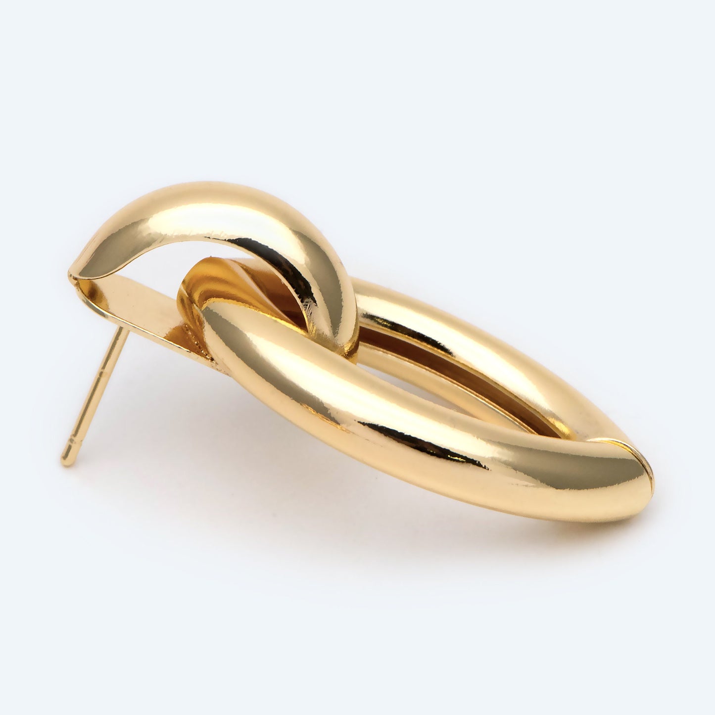 4pcs Gold/ Silver Tone Thick Tube Hoops, Marquise Earrings, Hollow Hoop Earrings, Chunky Hoops, Light Hoops (GB-2212)