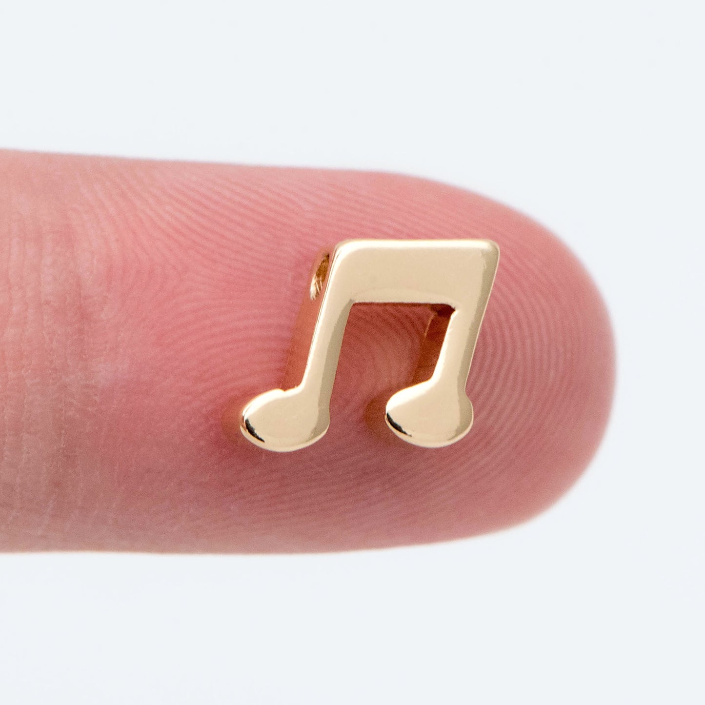 10pcs Gold plated Brass Music Note Spacer Beads, Jewelry Making, Diy Material, Jewelry Supplies (GB-2215)