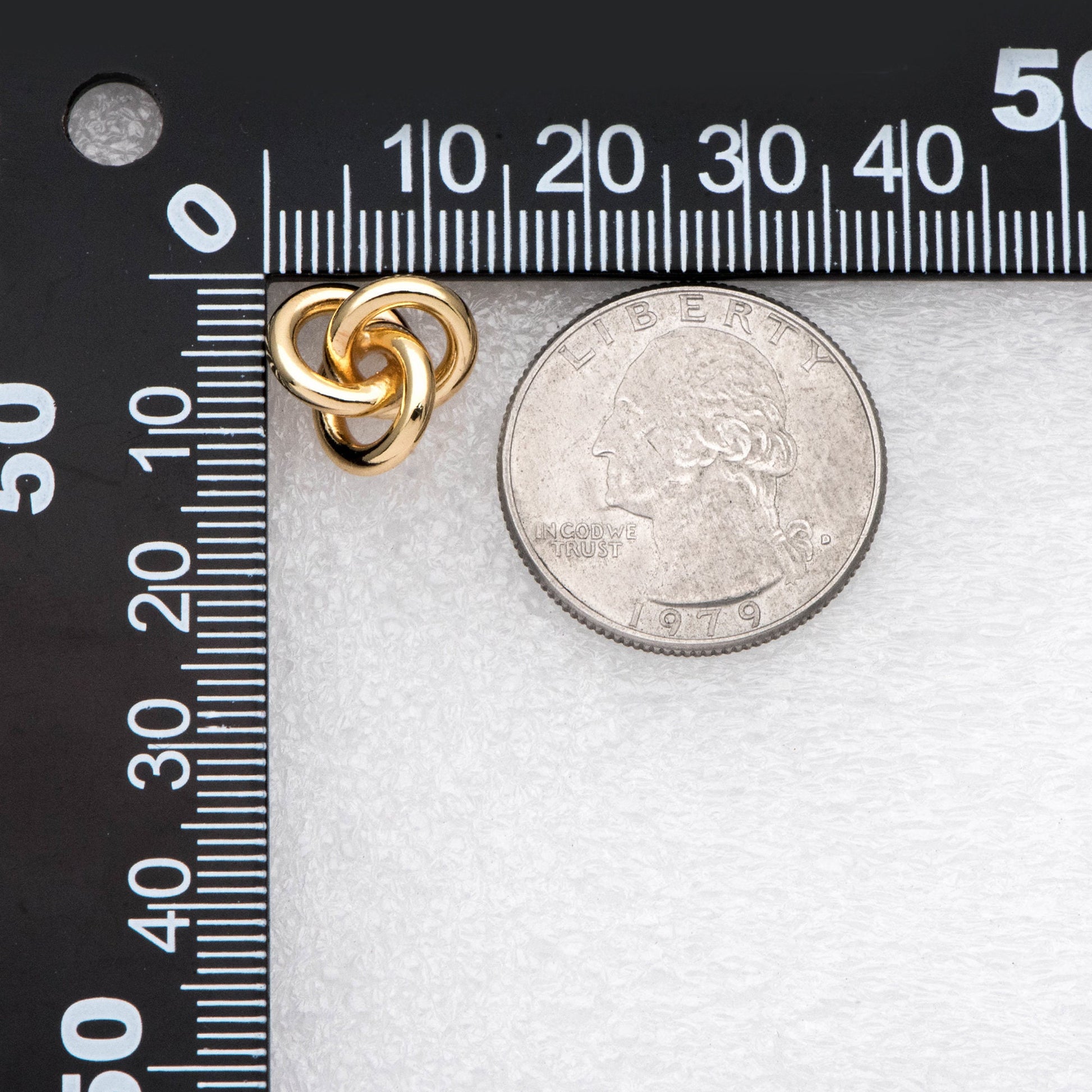 10pcs Gold/ Silver Knot Earrings, Minimalist Earrings, Flower Earrings (GB-2260)