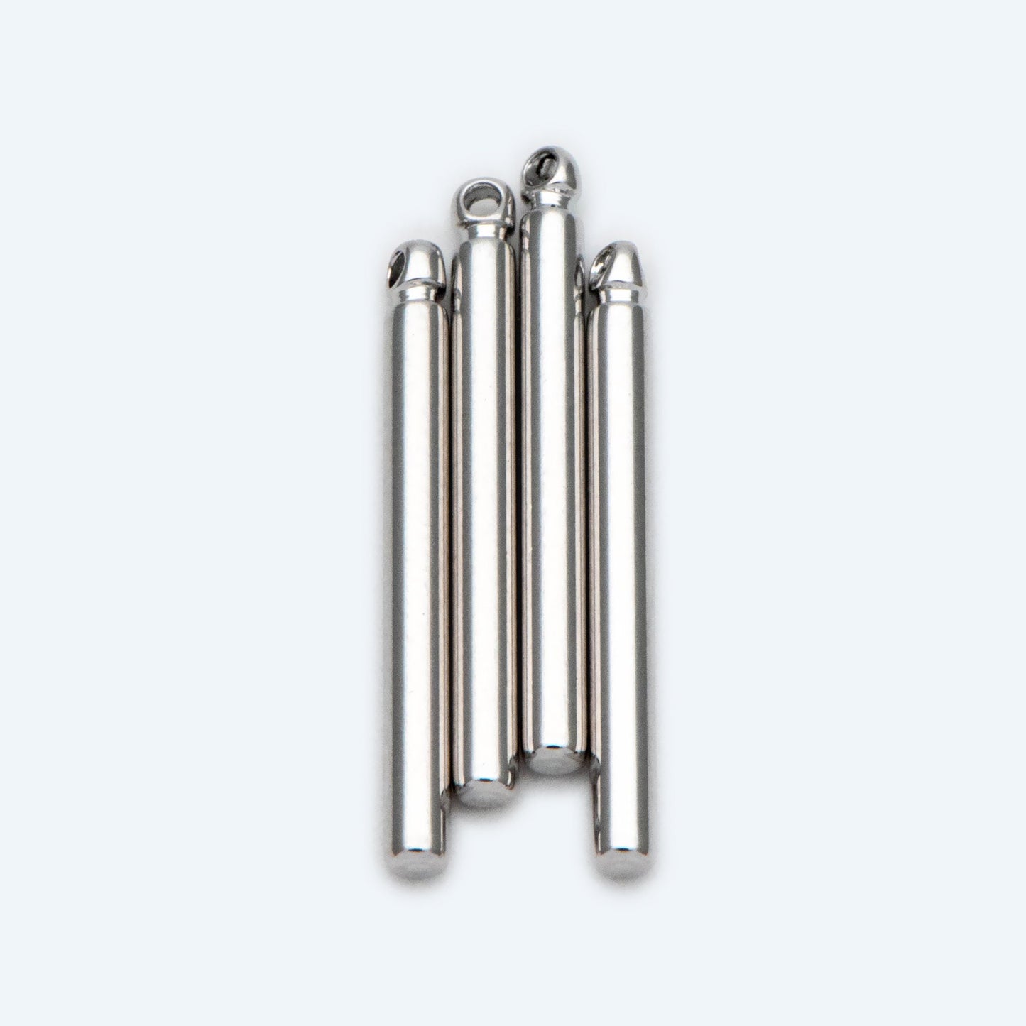 10pcs Gold/ Silver/ Rose Gold Tube Charms 20x2mm, Gold/ Rhodium/ Rose Gold plated Brass Bar Stick Pendants (GB-270)