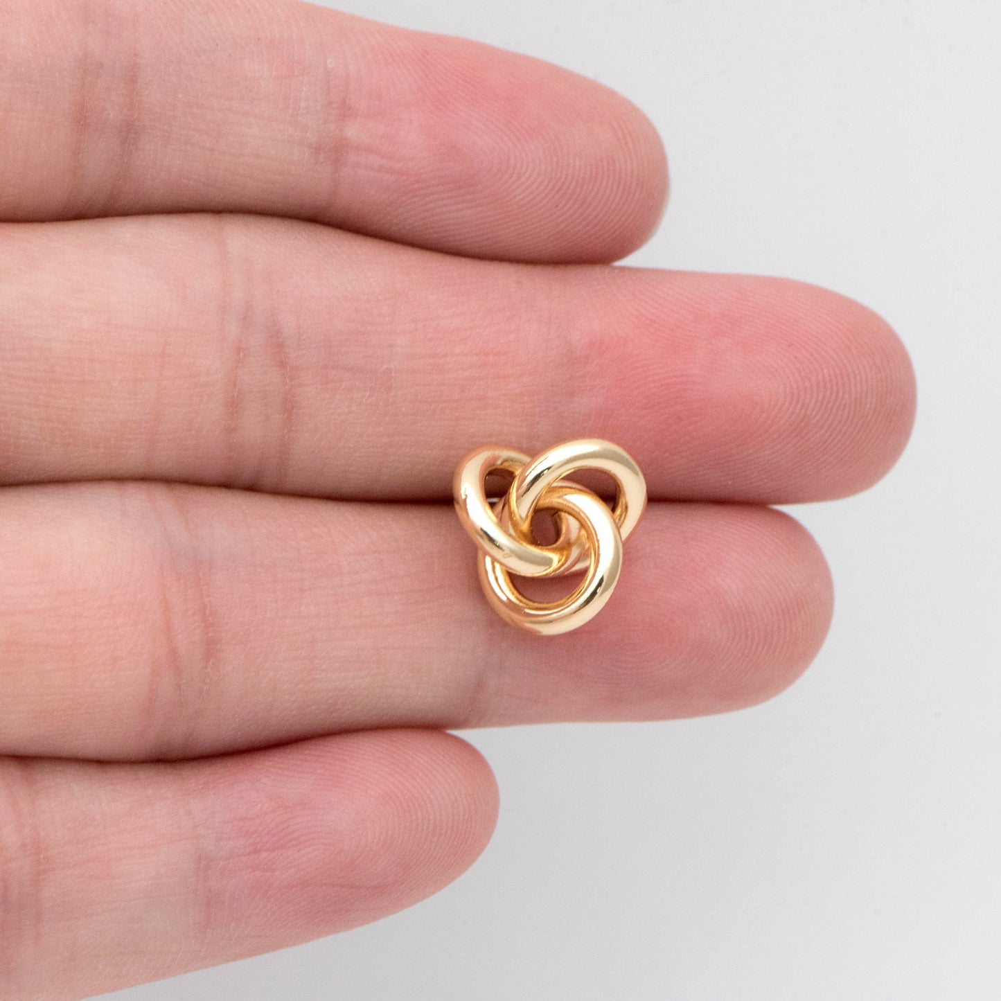 10pcs Gold/ Silver Knot Earrings, Minimalist Earrings, Flower Earrings (GB-2260)