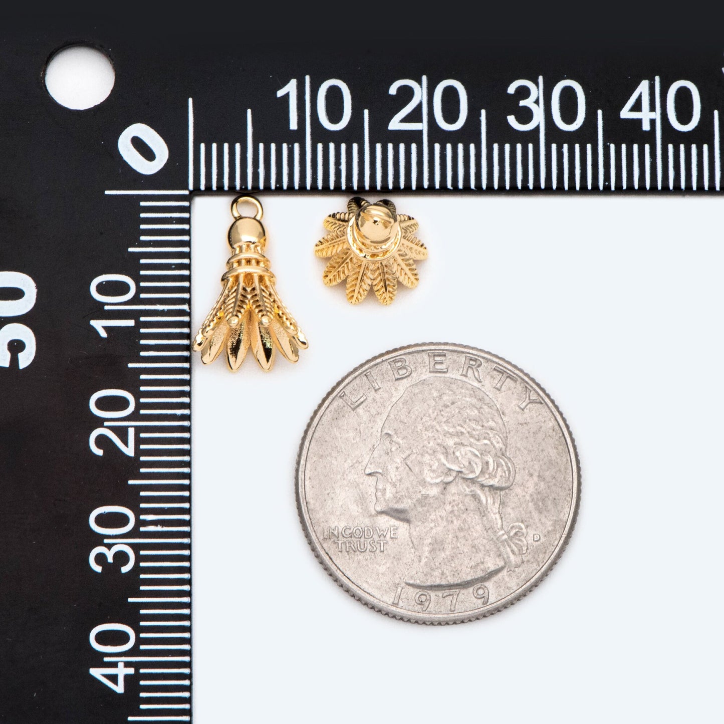 4pcs Gold Badminton Charm, Earring Charm, Jewelry Making, Diy Material, Jewelry Supplies (GB-2414)